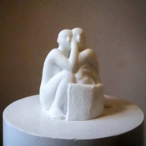 Carrara marble sculpture, H 25 cm. Private collection, Rome