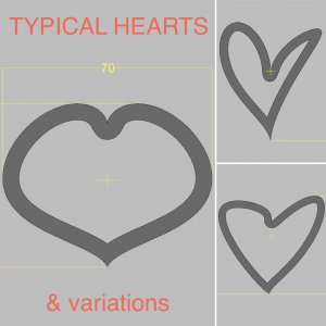 TYPICAL HEARTS & variations