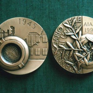 Medaglia annuale AIAM 1995 bronzo coniato