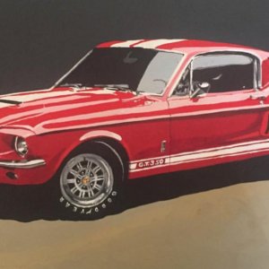Mustang, 2015, olio su lino, cm. 160 x 100, 