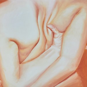 Body Landscape IX, 2022, olio su tela 40x50