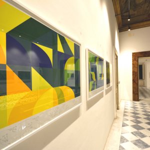 Piero Mottola work, stairway wall