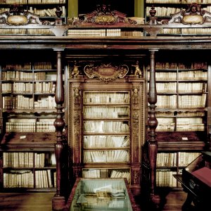 Closet with the books belonged to San Filippo Neri by Taddeo Landi