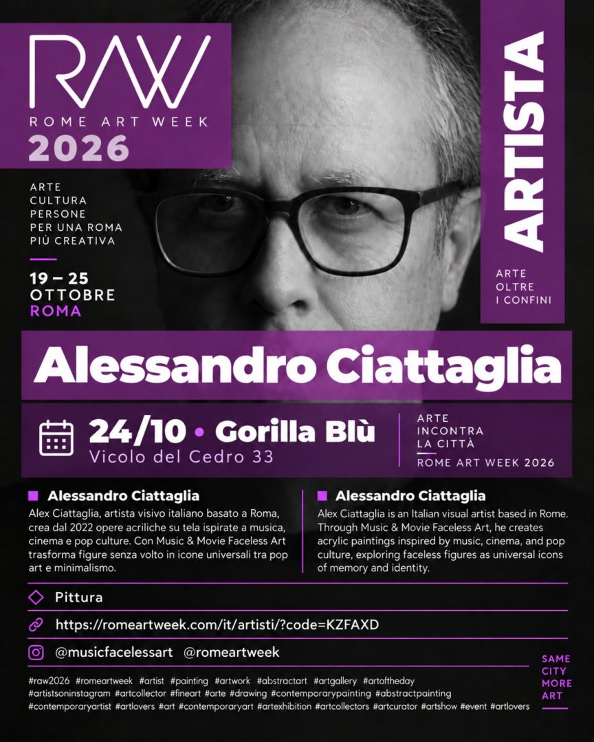 Alessandro Ciattaglia Artista visivo al gorilla blu 24/10/2026
