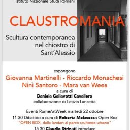 CLAUSTROMANIA, scultura contemporanea nel chiostro di Sant’Alessio.