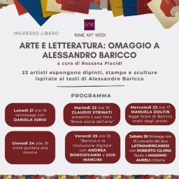 ART AND LITERATURE: HOMAGE TO ALESSANDRO BARICCO