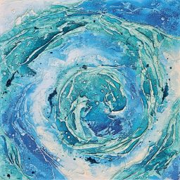"Amnios" - gesso e acrilico su tela 80x80cm