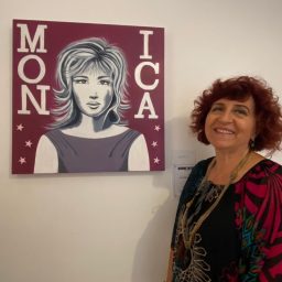 opera titolo MONICA POLVERE DI STELLE - ritratto dedicato all'attrice Monica Vitti