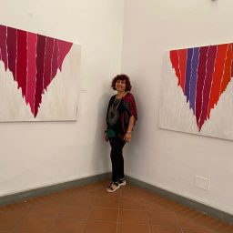 opere della serie CALICE SACRO dim. 120 x 100 cm - tecnica mista - malta sabbiata - spatola - colori acrilici