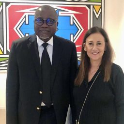 Ambasciatore del Congo e la curatrice Antonella Pisilli © RAW