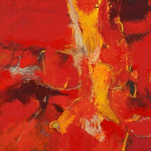 RED SPLENDOR - 2017 oil on canvas 100/100 