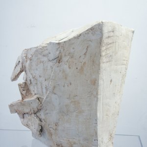 Arca (2009) - gesso, polistirolo ad alta densità, ruggine, cera - cm 42 x 34 x 36