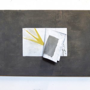 Quaderno, 2019, matita e olio su tela, cm 55 x 80