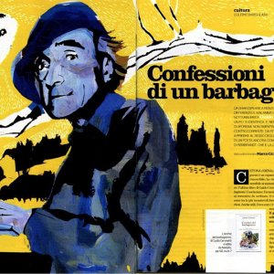 Guido Ceronetti's portrait for Il Venerdì di Repubblica Magazine
