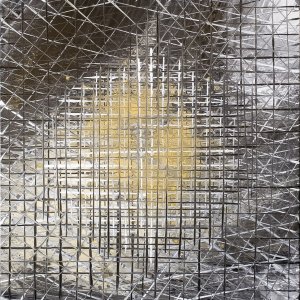 Sfera 018 Vibrafusion, 80x80x2cm, acrilico su tela, 2017 - Nikolay Deliyanev