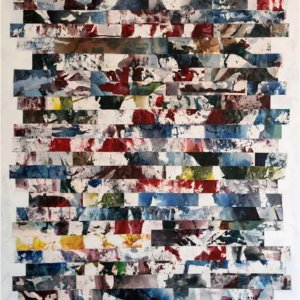 Il Muro della Violenza Serie 04, Switching on canvas, 150 x 100 cm, 2016