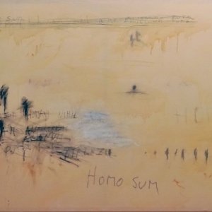 Homo Sum - mixed technique on canvas - 305x170 cm - 2013