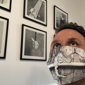 Alessandro Arrigo during his ART exhibition 