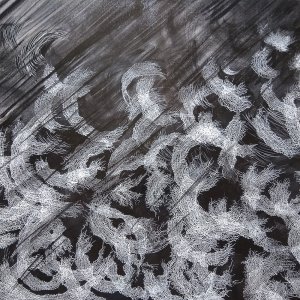La tempesta (2020) - Acrilico e inchiostro di china su tela - 70x100cm
