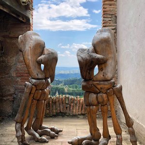 COR AGIS - Biennale di Viterbo - Sculpture - Wood - 120/100/35