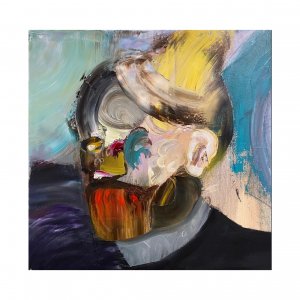 “Untitled / Sembra Van Gogh” oil on canvas 50x50