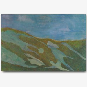 Warm dunes - oil and acrylic on canvas, 30x25 cm, 2022