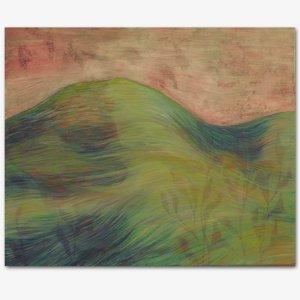 Warm dunes - oil and acrylic on canvas, 50x60 cm, 2022