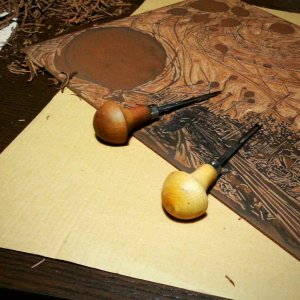 Carving Process for Xylography