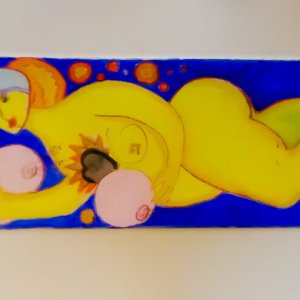 Stelle - acquaforte acquarellata - 20cm x 30cm