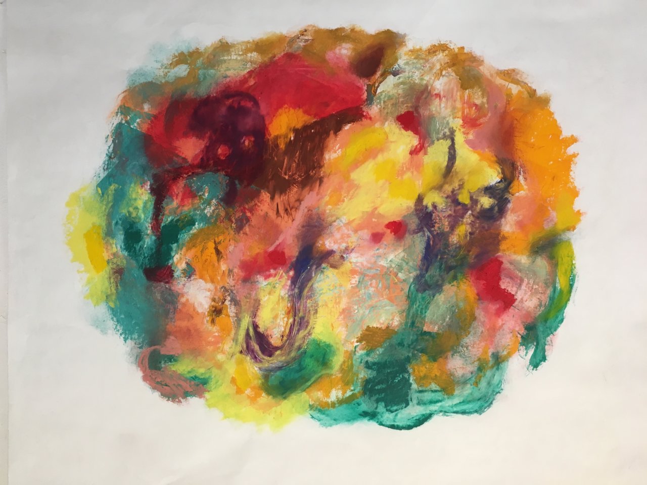 Joy Cloud, oil on paper, 80x100cm