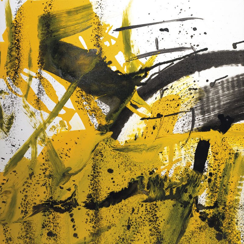 YU [Heroic Courage], 2020, Industrial enamel on canvas, 70x70cm