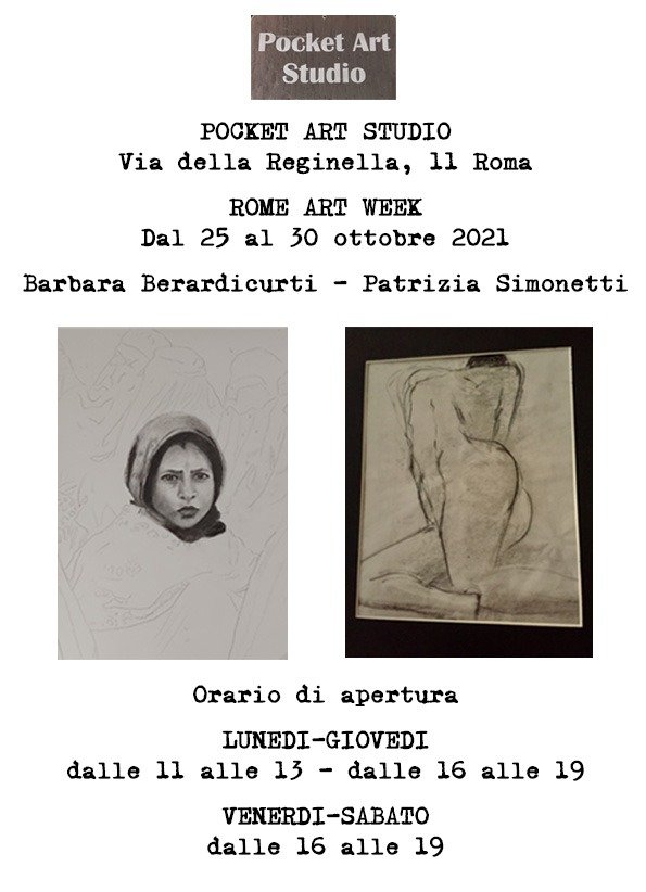 Luci e Ombre Bianco e Nero due artiste Patrizia e Barbara presso Pocket Art Studio