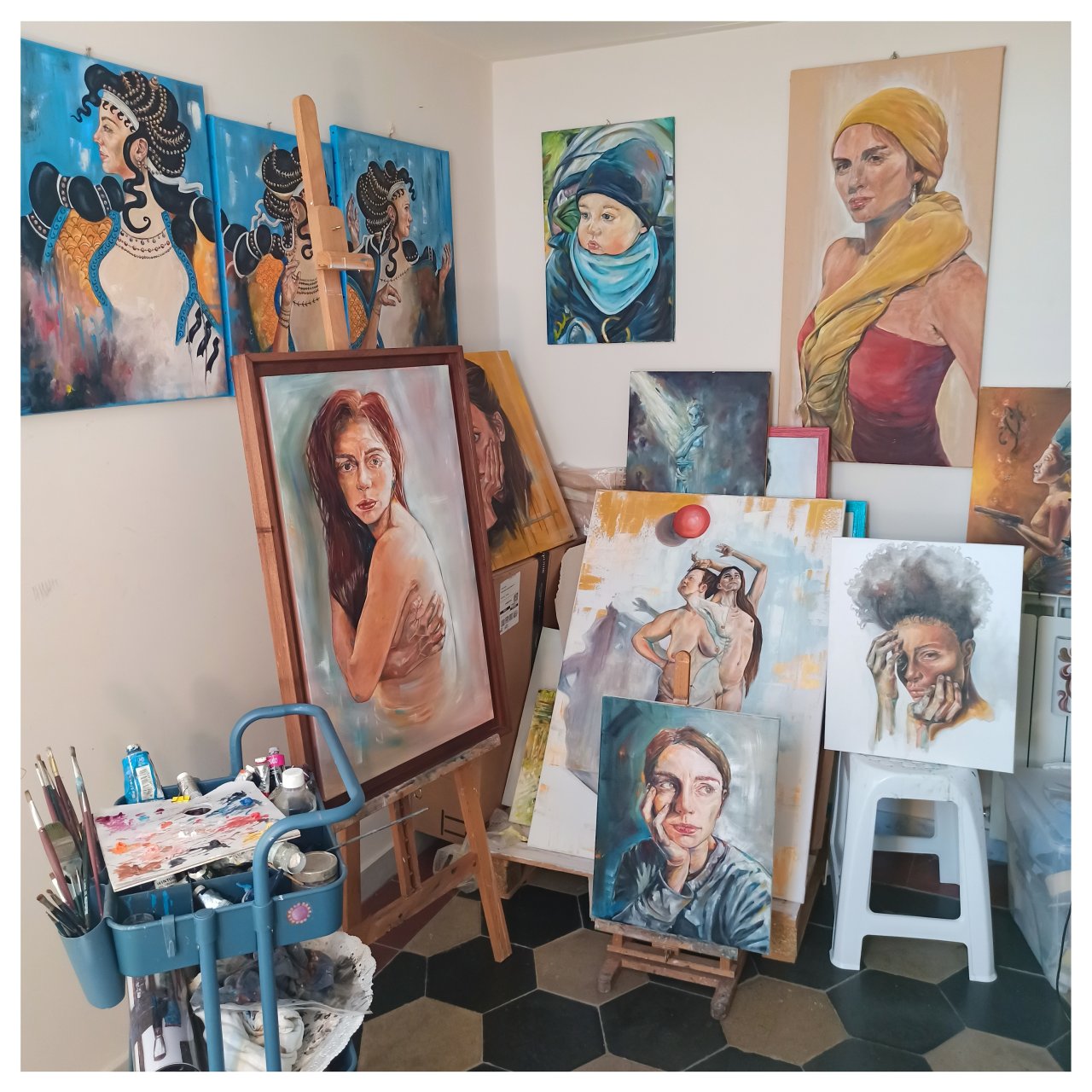 Some works in studio