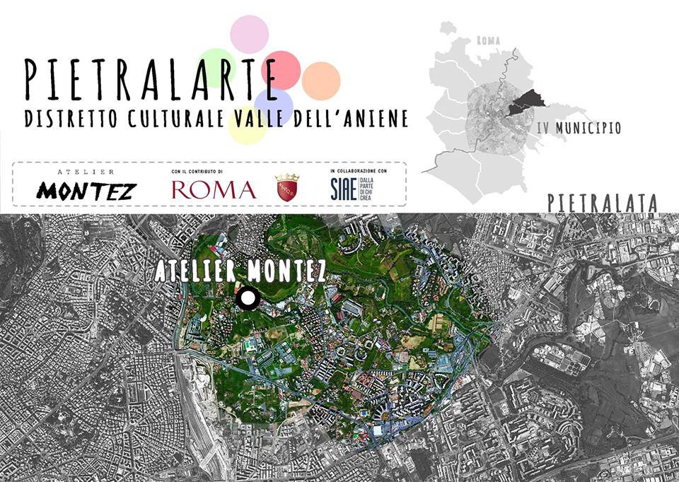 PIETRALARTE è una iniziativa di Atelier Montez promossa da Roma Capitale e SIAE