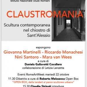 Presentazione del catalogo di CLAUSTROMANIA, scultura contemporanea nel chiostro di Sant’A