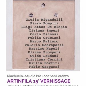 <div class="alert alert-warning piccolo spazio_inferiore">Translation is missing. We show the original text in Italian</div>ARTINFILA 15’ VERNISSAGE