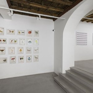 Erica Ravenna Arte Contemporanea - Veduta d'installazione - Tomaso Binga. Scrivo di proprio pugno, settembre-dicembre 2022