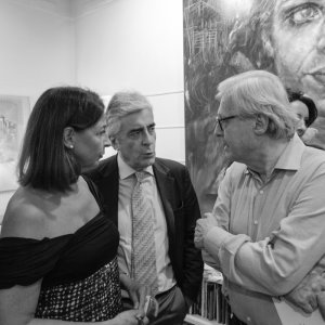 Il professor Vittorio Sgarbi in visita in Galleria