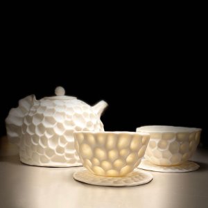 Rita Miranda - Teapot - Organic porcelain ICE 1280 - size 6,2 inches