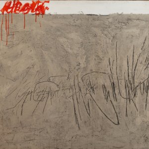 Achille Perilli, Il concetto di libertà, 1959, olio e tecnica mista su tela, cm.180x160