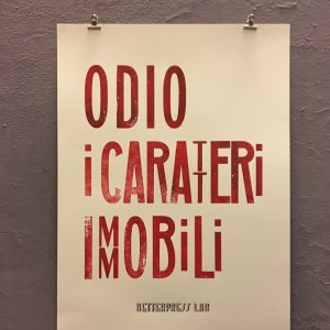 Poster hand-printed with woodtypes (50x70)