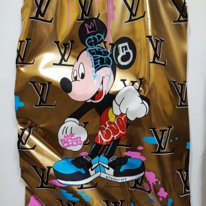 Pennyboy - Mickey Mouse Louis Vandalized (2022) - acrilico su ferro modellato - cm 110 x 90 x 14
