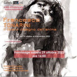 Invitation to personal exhibition Francesco Tonarini