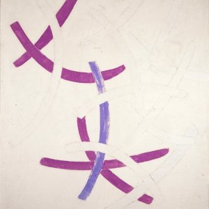 Untitled, tempera on canvas, 14/03/1968, cm 115x110