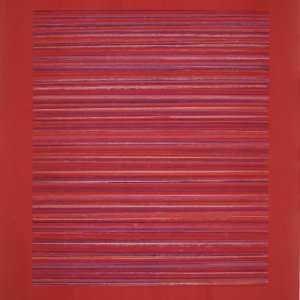 Untitled, 1975, wax pastel and tempera on canvas, cm.93x82